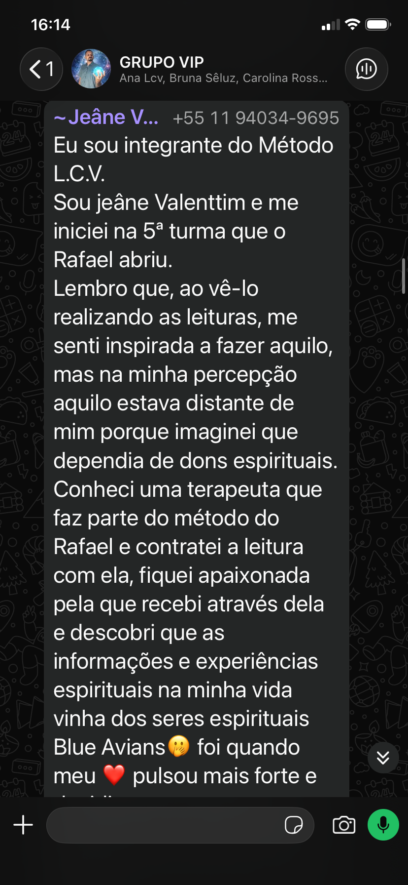 Depoimento real de aluno do Método LCV