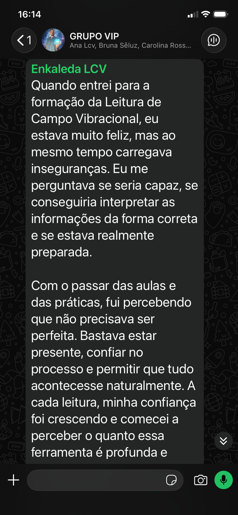 Depoimento real de aluno do Método LCV