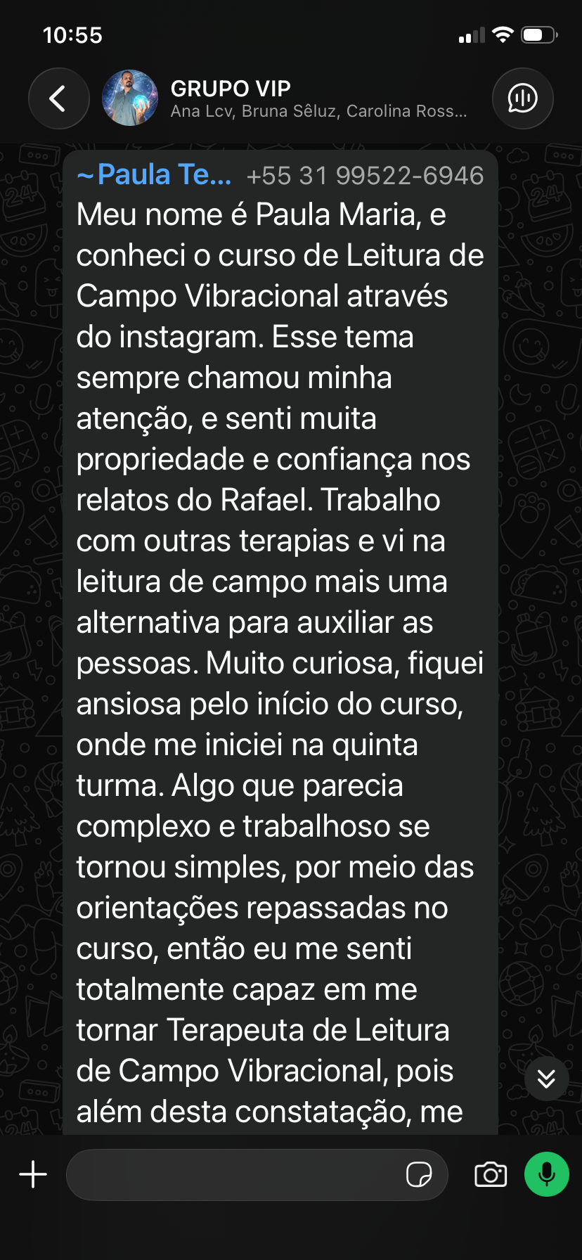 Depoimento real de aluno do Método LCV