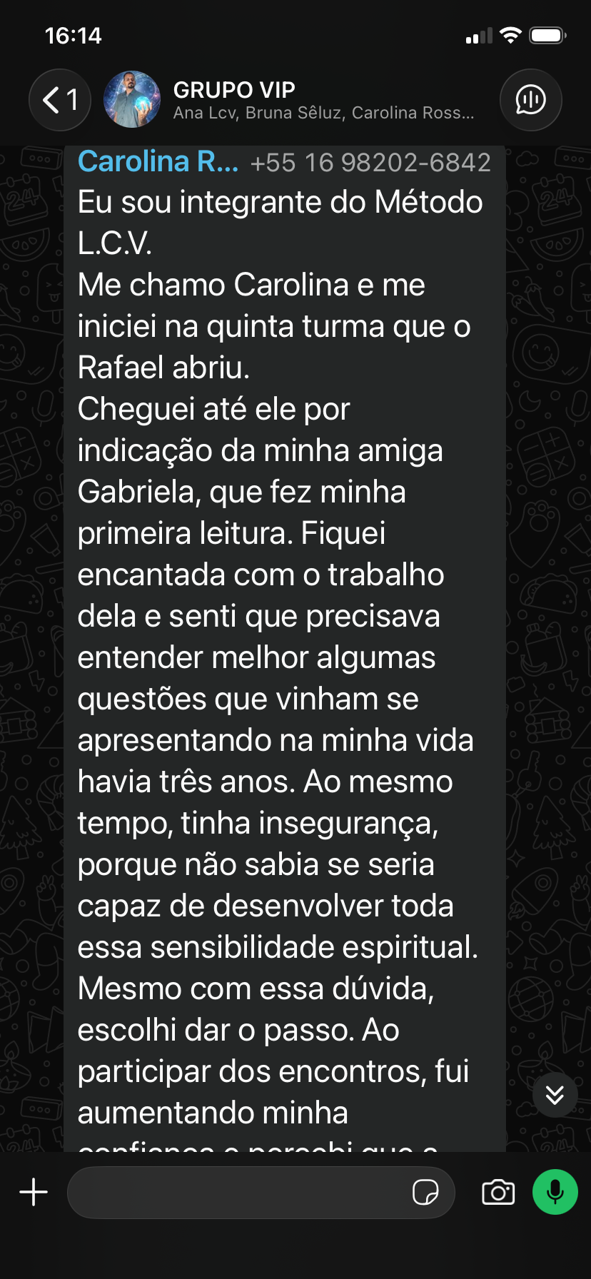 Depoimento real de aluno do Método LCV